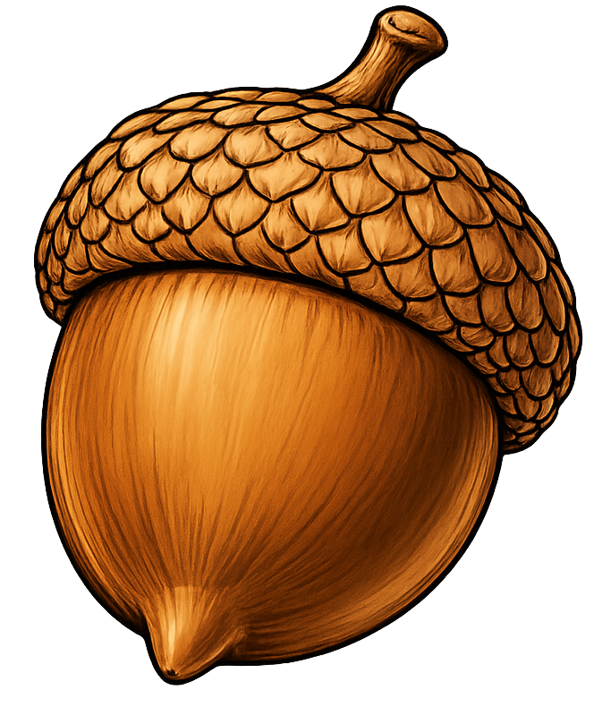 Squirrel Stocks acorn logo